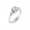 1.40 Ctw CZ Cherish Three Stone Engagement Ring